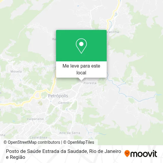 Posto de Saúde Estrada da Saudade mapa