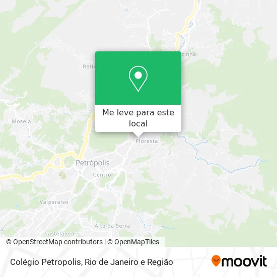 Colégio Petropolis mapa