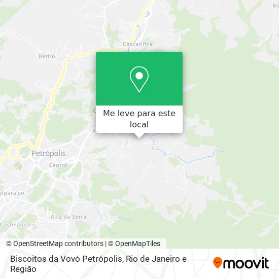 Biscoitos da Vovó Petrópolis mapa