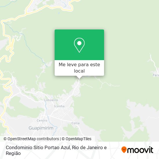 Condominio Sitio Portao Azul mapa