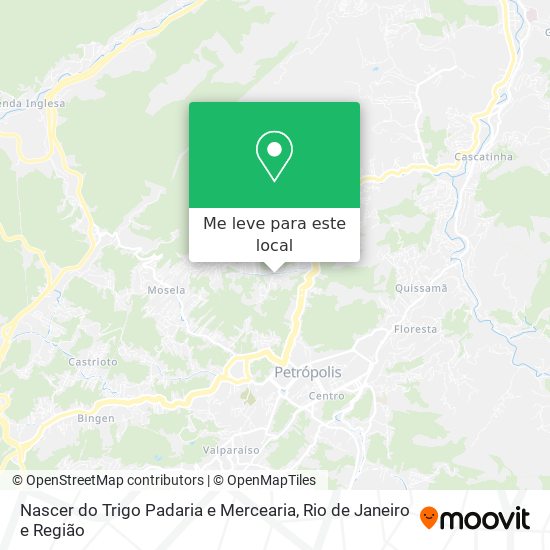 Nascer do Trigo Padaria e Mercearia mapa