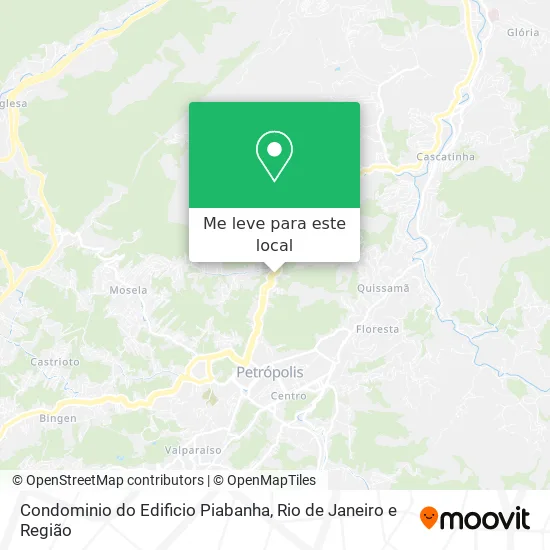 Condominio do Edificio Piabanha mapa