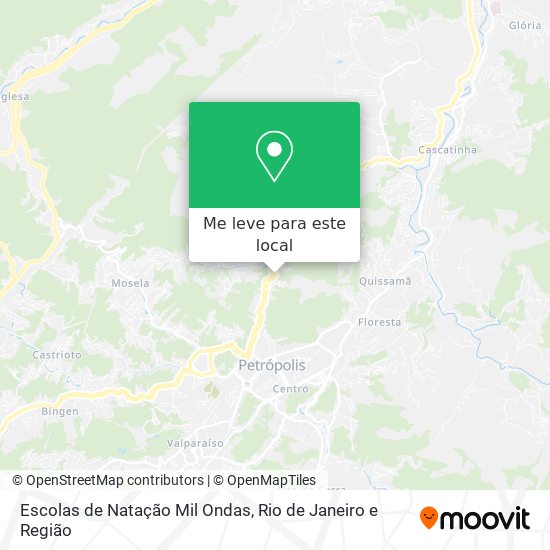 Escolas de Natação Mil Ondas mapa