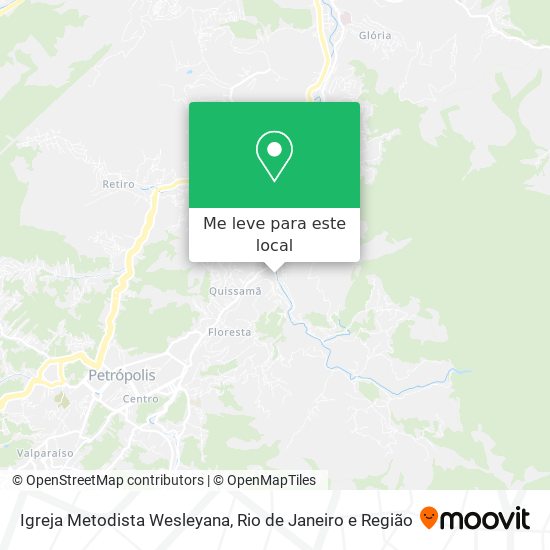 Igreja Metodista Wesleyana mapa
