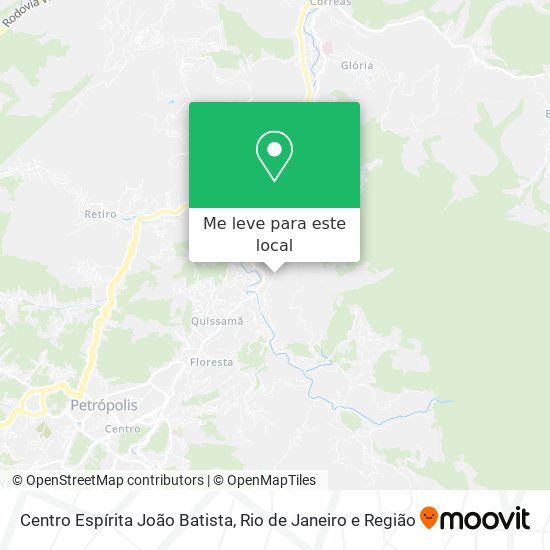 Centro Espírita João Batista mapa