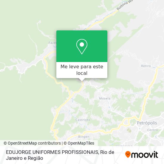 EDUJORGE UNIFORMES PROFISSIONAIS mapa