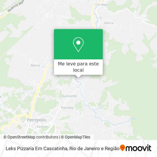 Leks Pizzaria Em Cascatinha mapa