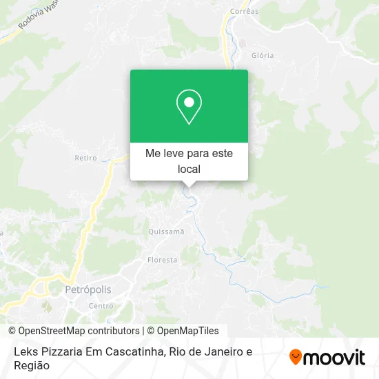 Leks Pizzaria Em Cascatinha mapa