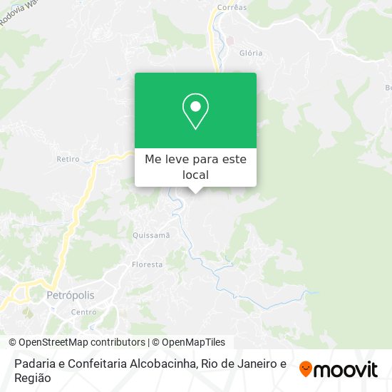 Padaria e Confeitaria Alcobacinha mapa