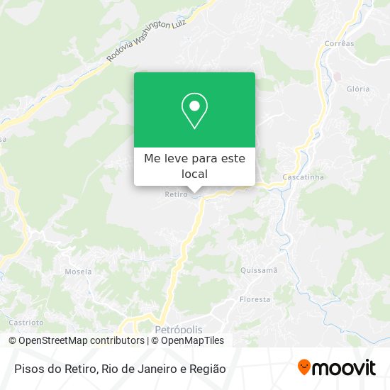 Pisos do Retiro mapa