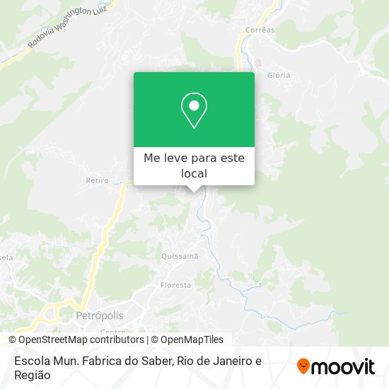 Escola Mun. Fabrica do Saber mapa