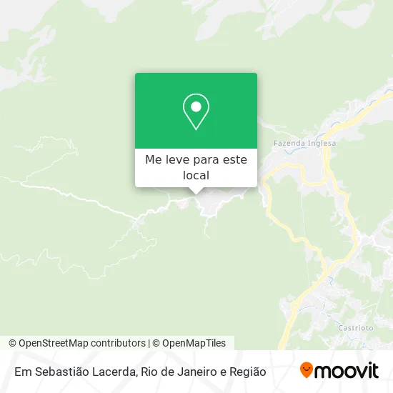 Em Sebastião Lacerda mapa
