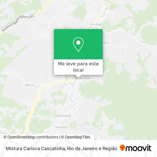 Mistura Carioca Cascatinha mapa