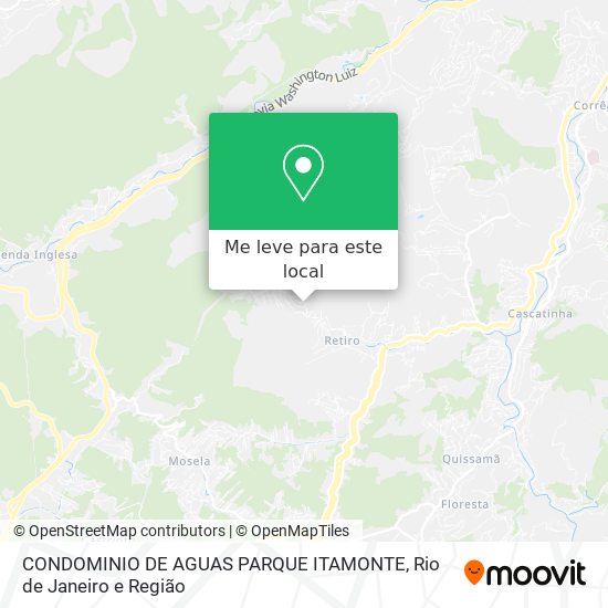 CONDOMINIO DE AGUAS PARQUE ITAMONTE mapa