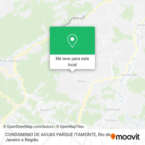 CONDOMINIO DE AGUAS PARQUE ITAMONTE mapa