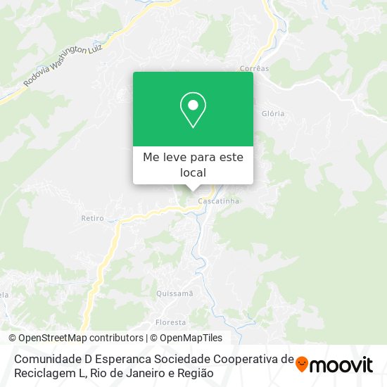 Comunidade D Esperanca Sociedade Cooperativa de Reciclagem L mapa