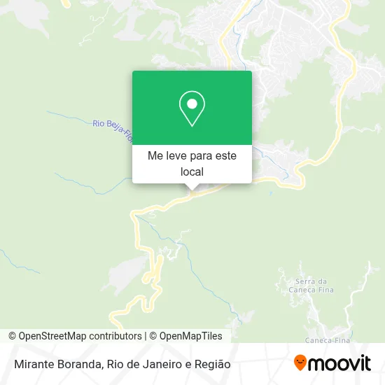 Mirante Boranda mapa