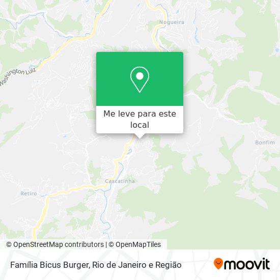 Família Bicus Burger mapa