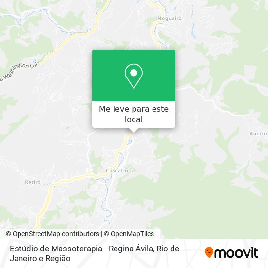 Estúdio de Massoterapia - Regina Ávila mapa