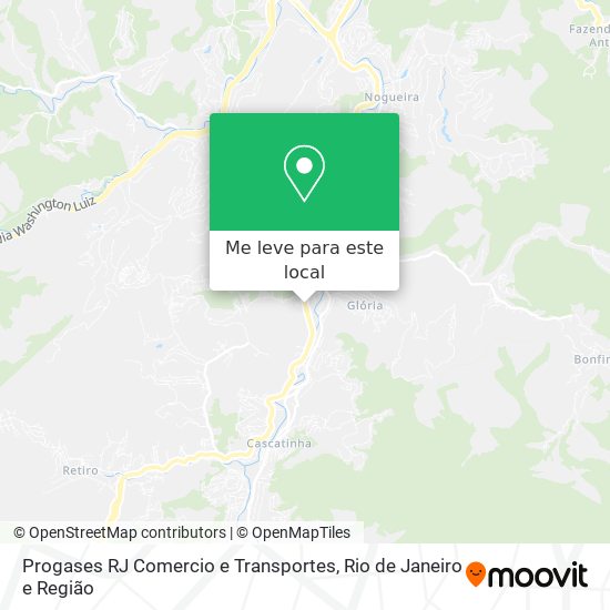 Progases RJ Comercio e Transportes mapa