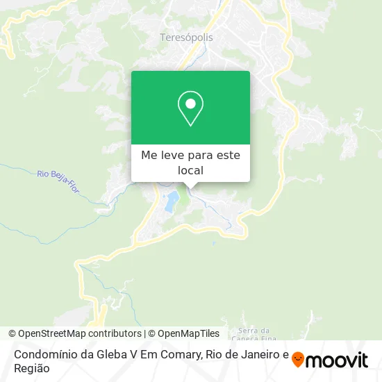 Condomínio da Gleba V Em Comary mapa