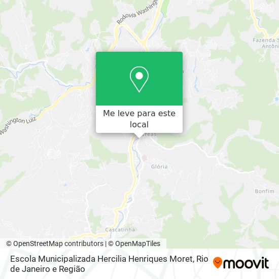 Escola Municipalizada Hercilia Henriques Moret mapa