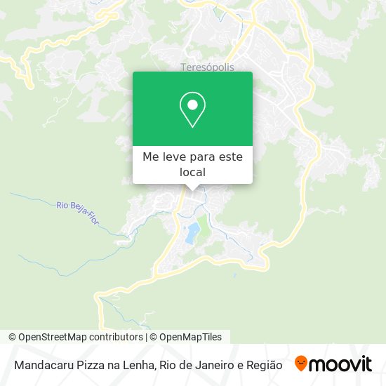 Mandacaru Pizza na Lenha mapa