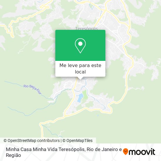 Minha Casa Minha Vida Teresópolis mapa