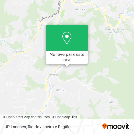 JP Lanches mapa