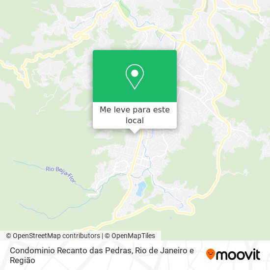 Condominio Recanto das Pedras mapa