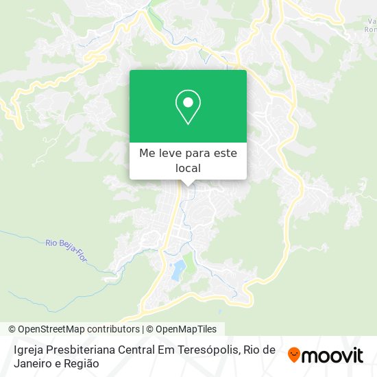 Igreja Presbiteriana Central Em Teresópolis mapa
