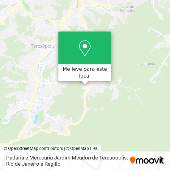Padaria e Mercearia Jardim Meudon de Teresopolis mapa