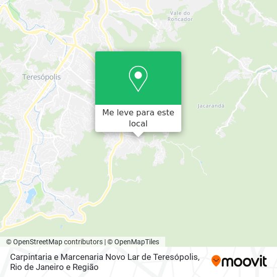 Carpintaria e Marcenaria Novo Lar de Teresópolis mapa