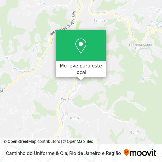 Cantinho do Uniforme & Cia mapa