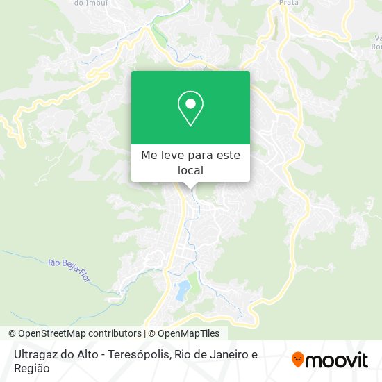Ultragaz do Alto - Teresópolis mapa