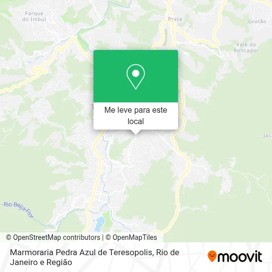 Marmoraria Pedra Azul de Teresopolis mapa