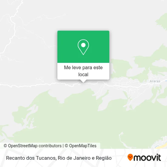 Recanto dos Tucanos mapa
