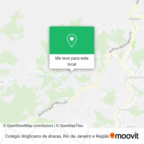 Colégio Anglicano de Araras mapa