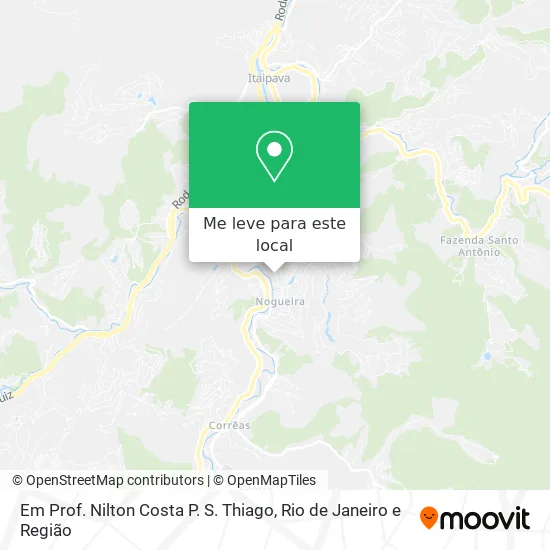 Em Prof. Nilton Costa P. S. Thiago mapa