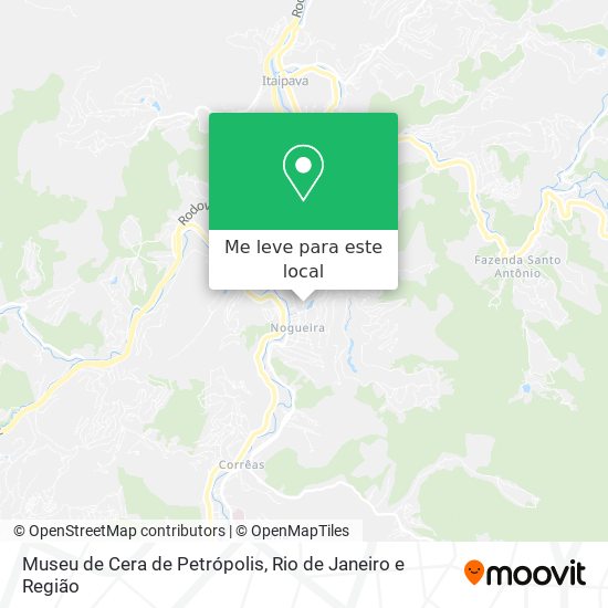 Museu de Cera de Petrópolis mapa