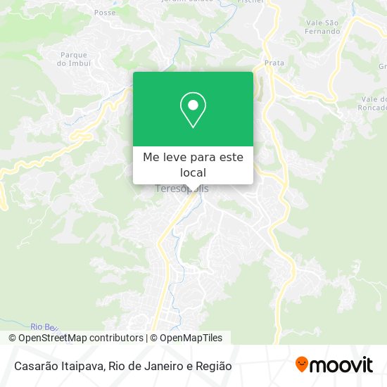 Casarão Itaipava mapa