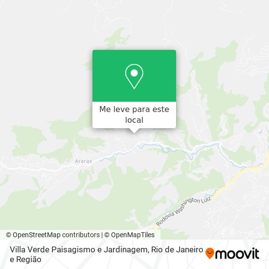 Villa Verde Paisagismo e Jardinagem mapa