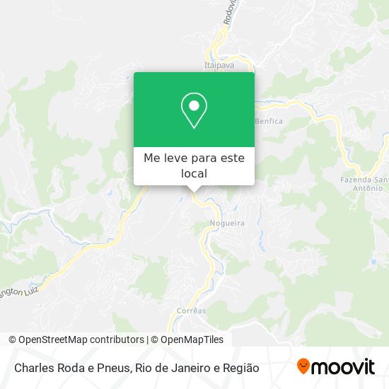 Charles Roda e Pneus mapa