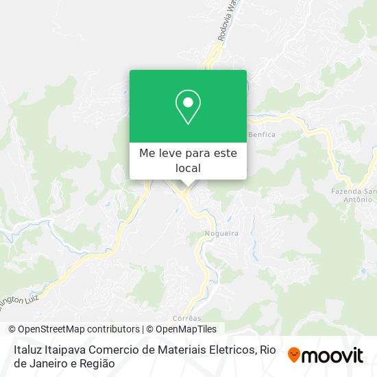 Italuz Itaipava Comercio de Materiais Eletricos mapa