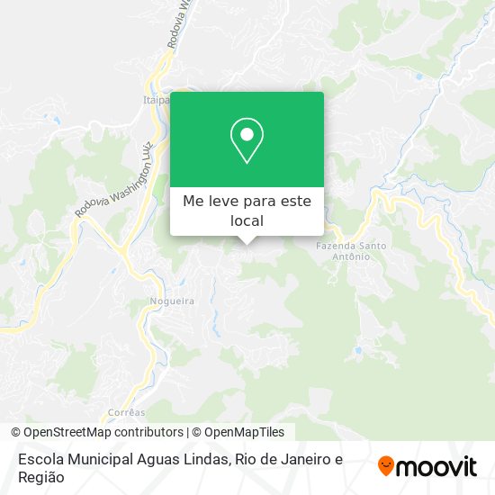 Escola Municipal Aguas Lindas mapa