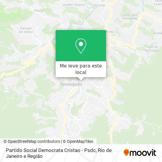 Partido Social Democrata Cristao - Psdc mapa