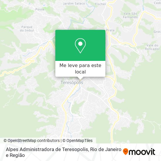 Alpes Administradora de Teresopolis mapa
