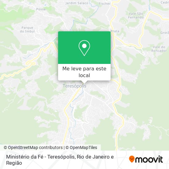Ministério da Fé - Teresópolis mapa