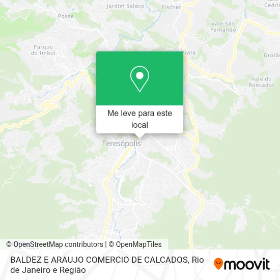 BALDEZ E ARAUJO COMERCIO DE CALCADOS mapa