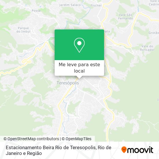 Estacionamento Beira Rio de Teresopolis mapa
